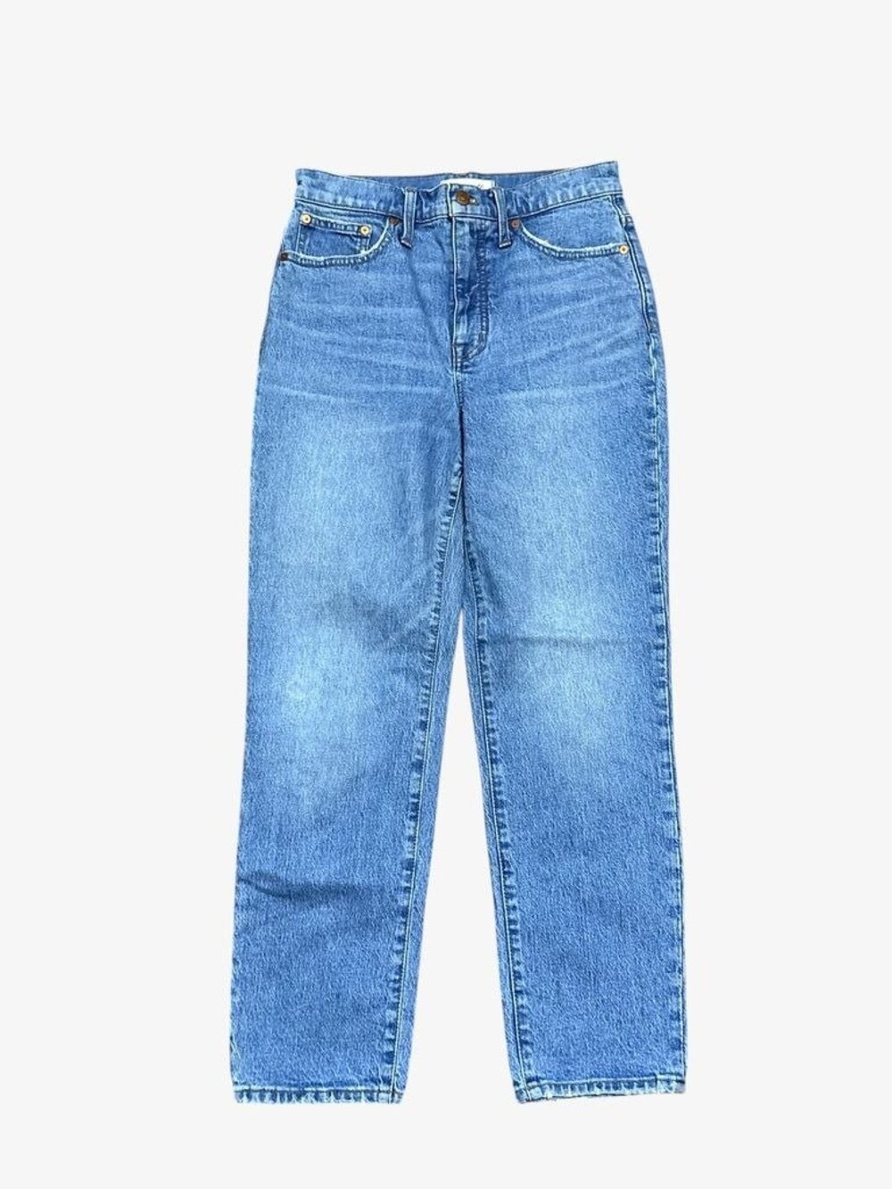 Madewell Classic Straight Jeans 26 Nearwood Wash Blue Classic Retro EUC Denim